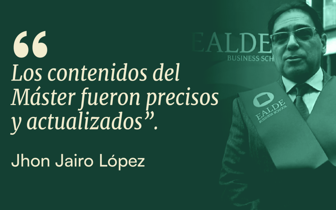 Jhon Jairo López: «He reforzado conceptos clave y aprendido otros que impulsan mi crecimiento profesional»